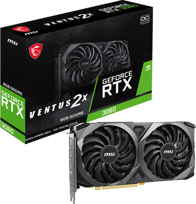 MSI RTX 3060 VENTUS 2X 8G OC od 6 660 Kč - Zbozi.cz