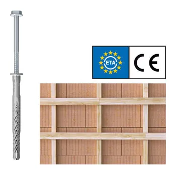 Hmoždinka Rámová hmoždinka SXRL se šroubem se šestihrannou hlavou (14x100 FUS / TX50/SW17 / 50ks)