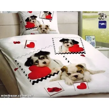 Povlečení POVLEČENÍ fototisk 3D efekt PEJSCI