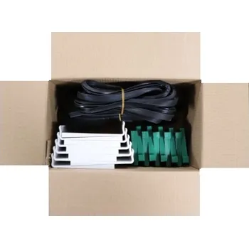 Stavební profil sada těsnění a klínů do AL profilu délky 2,5 m - pro sklo 12 mm