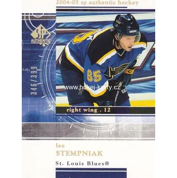 Karetní hra insert RC karta LEE STEMPNIAK 04-05 SP Authentic Rookie Redemptions /399