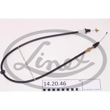 Lanko parkovací brzdy Lanko plynu, , 7620591, LINEX, 14.20.46