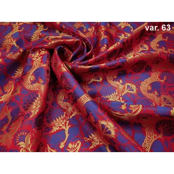 HEDVA ČESKÝ BROKÁT Luxusní brokát 160 51323 PES A BODLÁK červená | 63