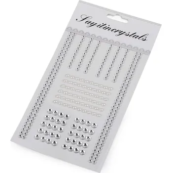 Samolepící dekorace Samolepicí kamínky a perly na lepicím proužku