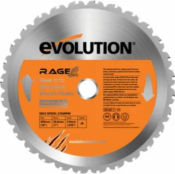 Pilový kotouč EVOLUTION RAGE 355mm TCT multifunkční kotouč