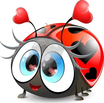 Jedlá dekorace na dort Caketools Jedlý papír "srdíčková beruška" - A4