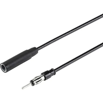 Prodlužovací kabel Renkforce 1 m prodlužovací kabel pro autoanténu DIN 150 Ω černá RF-5087926