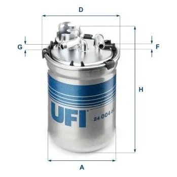 Autodíl Palivový filtr UFI 24.004.00