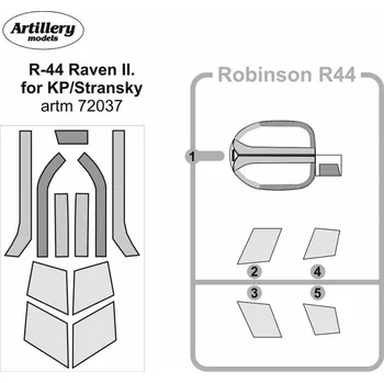 Plastikový model 1/72 Masks for R-44 Raven II (KP)