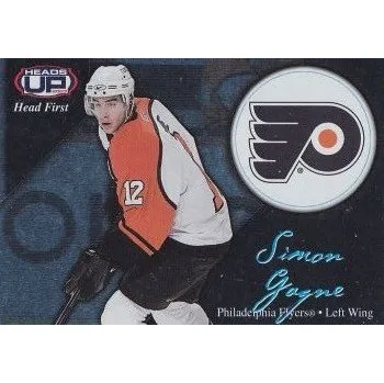 Karetní hra insert RC karta SIMON GAGNE 02-03 Heads Up Head First číslo 12