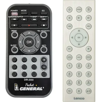 Dálkový ovladač General LENCO DIR-2000 - dálkový ovladač duplikát