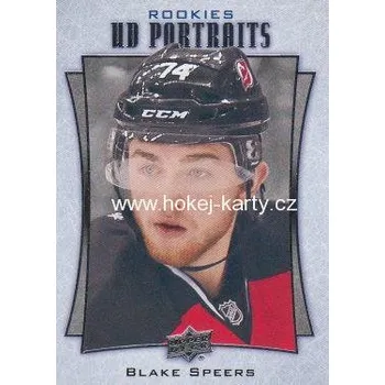 Sběratelská karetní hra insert RC karta BLAKE SPEERS 16-17 UD Ser. 2 Portraits Rookies číslo P-99
