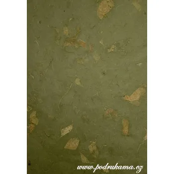 Umělecký papír Sapaimport Morušový papír Mango - olivový Velikost: 23x32 cm