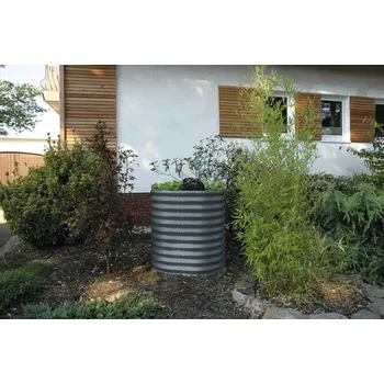 Vyvýšený záhon Vyvýšený záhon Vitavia Vita 858 Rund Ø 82 x 86 cm plechový granit