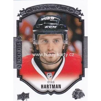 Karetní hra insert RC karta RYAN HARTMAN 15-16 UD Ser. 1 Portraits Rookies číslo P-59