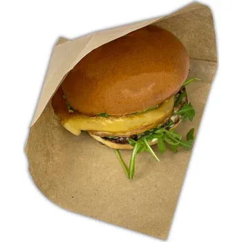 Jednorázové nádobí sáček na hamburger papírový 150x160 mm (200 ks/balení)