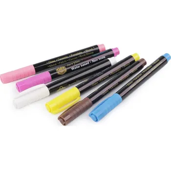 Akrylový fix / popisovač sada 6 ks, 1-2 mm, barva 3 mix