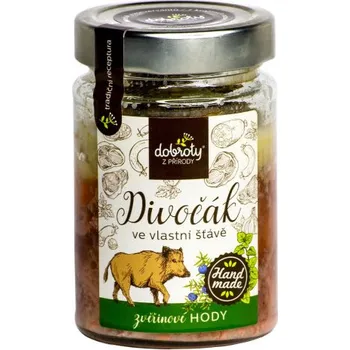 Divočák ve vlastní šťávě, Dobroty z přírody, 250 g