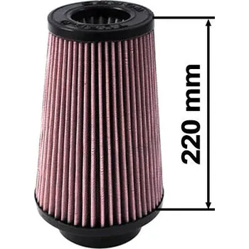 Zadní díl výfuku Kuželový filtr TURBOWORKS H:220mm OTW:101mm Purple