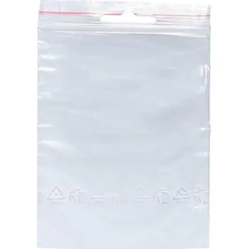 Sáček na potraviny sáček rychlouzavírací LDPE 180x250 mm, 50my (100 ks/balení)