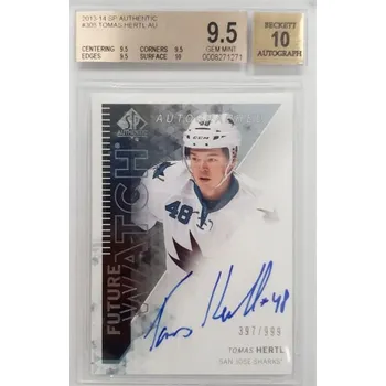 Sběratelství AUTO RC karta TOMÁŠ HERTL 13-14 SP Authentic Future Watch Autograph /999