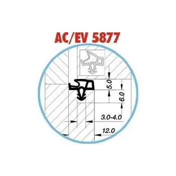 Stavební profil PROFIL 5877 EV (hnědá rustik / 25m)