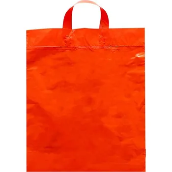 taška LDPE s uchy 400x450 mm, 40my - červená (100 ks/balení)