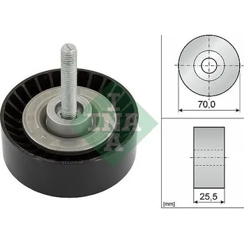 Vratná/vodicí kladka, klínový žebrový řemen Schaeffler INA 532 0652 10