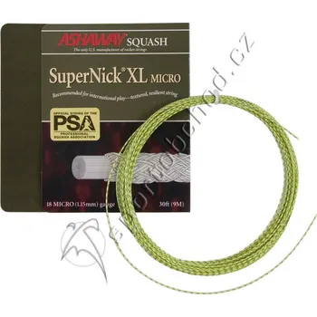 Struna na výplet tenisové rakety Squashový výplet Ashaway UltraNick 17 - (110 m)