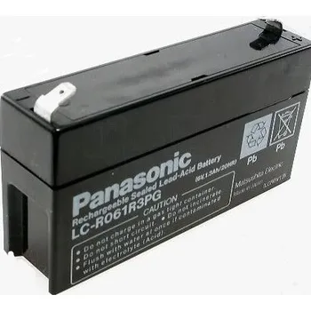 Záložní baterie PANASONIC Olověný akumulátor 6V 1,3Ah 97x24x50mm