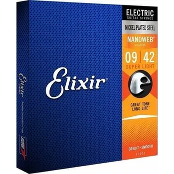 Příslušenství pro strunný nástroj Elixír ELIXIR Nanoweb Super Light struny pro el. kytaru