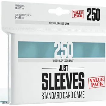 Příslušenství k deskovým hrám Obaly na karty Gamegenic Just Sleeves - Standard Card Game Clear - 250 ks