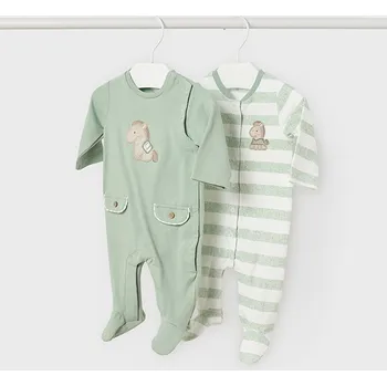 Kojenecká souprava Kojenecký 2 komplet overalů Mayoral 1756 zelená Rozměr: 2 - 4 měsíce, 65 cm