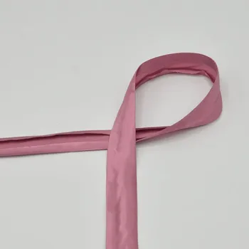 Saténový lemovací proužek, zažehlený, starorůžový, 20mm