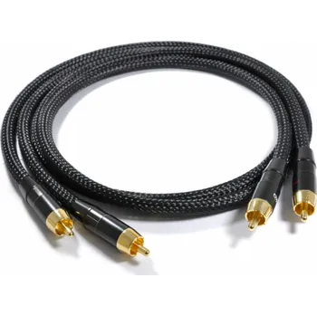 Audio kabel Melodika RCA (Cinch) x2 - RCA (Cinch) x2 kabel 2m černý