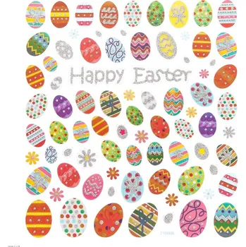 samolepka DP Craft Samolepky velikonoční vajíčka 80ks