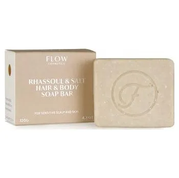 Přípravek proti padání vlasů Flow Tuhý šampon a mýdlo s marockým jílem a solí na vlasy