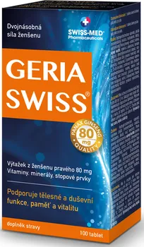 Přírodní produkt SWISS MED Pharmaceuticals Geriaswiss 100 tbl.