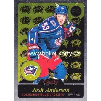 Karetní hra insert RC karta JOSH ANDERSON 15-16 OPC Platinum Rookie Retro číslo R87
