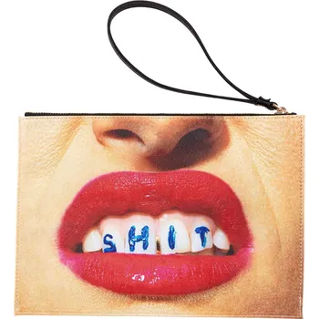 Taštička TOILETPAPER SHIT Seletti 28 x 20 cm oranžová