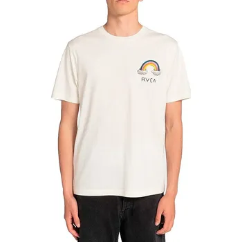 Dámské tričko tričko RVCA Rainbow Connection - Vintage White S