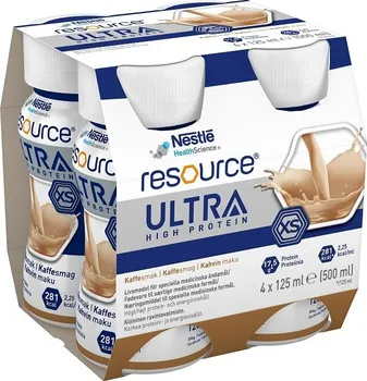 Speciální výživa Nestlé Resource Ultra High Protein káva 4x 125 ml