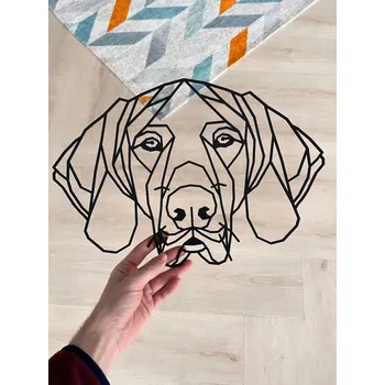 Vsepropejska Německý ohař 1 dřevěná dekorace na zeď Rozměr (cm): 38 x 25