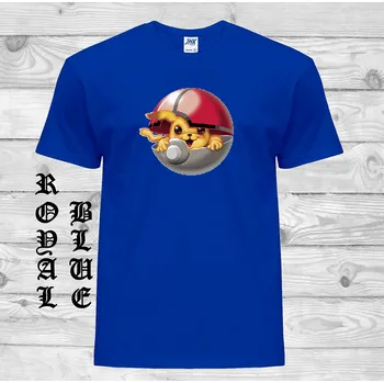 Dívčí tričko detske-levne-bavlnene-tricko-potisk-Pikachu-Star-Wars Barva: Royal blue - královsky modrá, velikost: 92