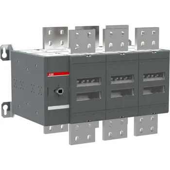 vypínač 1SCA129152R1001 OT3200E03C Přepínač 3P I-0-II Ith=3200A, montáž na základnu, bez rukojeti a hřídele, ABB