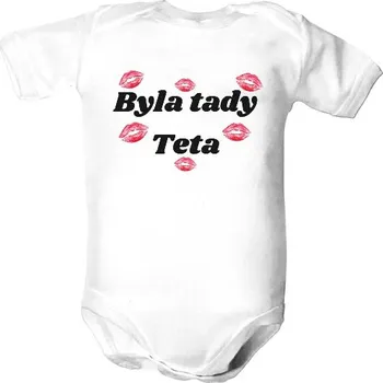 Kojenecký body Dětské body s potiskem Byla tady tetaa dětské