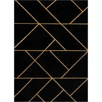 Koberec Kusový koberec Emerald geometric 1012 black and gold, 160x220, černá, chodba / předsíň, Dywany Łuszczów - 1 rok na vrácení + DOPRAVA ZDARMA k Vám i zpět