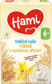 Dětská kaše Hami mléčná kaše rýžová vanilka 225 g