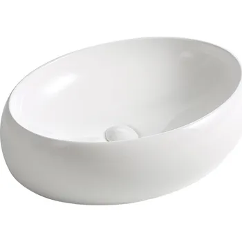 Umyvadlo BPS-koupelny Deskové keramické umyvadlo Laso 47 (47x34 cm)