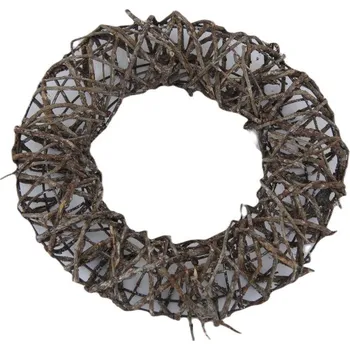 Věnec pletený hrubý natural 30 x 8 cm